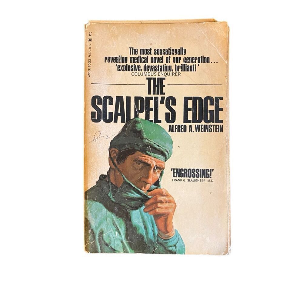 Damaged The Scalpels Edge 1964 Paperback Book Novel Vintage